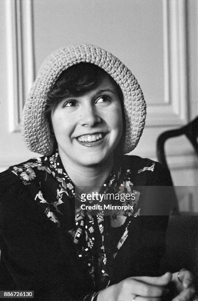 Year-old Carrie Fisher at the Savoy Hotel, 31st July 1974.