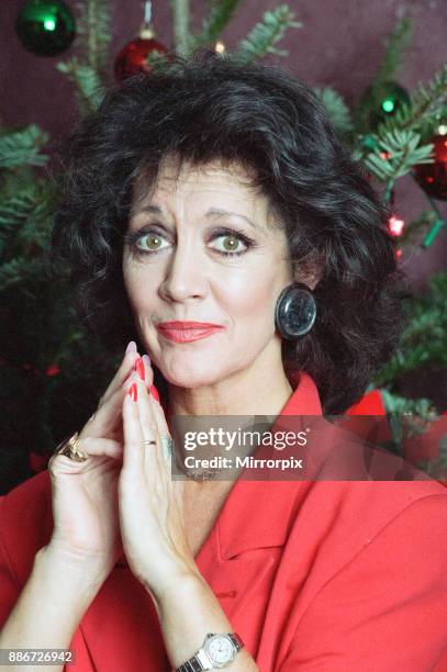 Coronation Street - Christmas Photocall. Amanda Barrie , 19th December 1991.