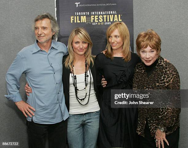 Curtis Hanson, director, Cameron Diaz, Toni Collette and Shirley MacLaine