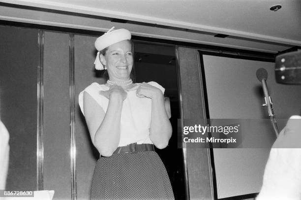 Princess Michael of Kent at the Music Therapy Charity Luncheon at the Intercontinental Hotel in Park lane. Elton made the draw for the raffle and the...