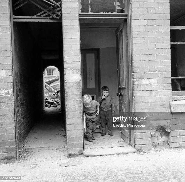 Slum areas of Leicester, 18th October 1963.