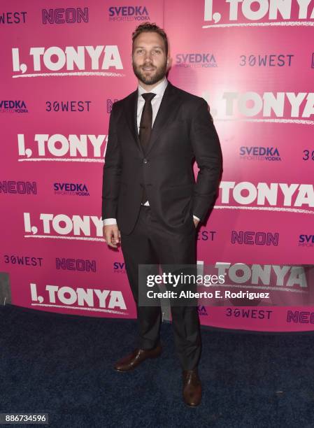 Jai Courtney attends Premiere Of Neon's "I, Tonya" at the Egyptian Theatre on December 5, 2017 in Hollywood, California.