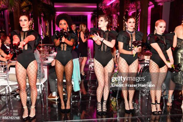 Performers on stage at Creatures Of The Night Late-Night Soiree Hosted By Chopard And Champagne Armand De Brignac at The Setai Miami Beach on...