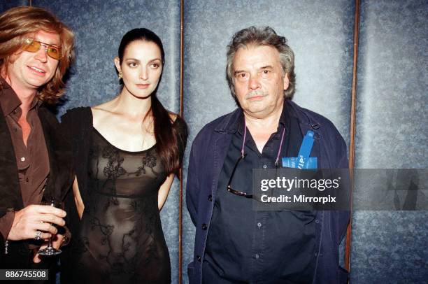 Pictured, left to right, Nicky Clarke, Catherine Bailey and David Bailey attending the Elite Model Look of the Year competition, Connaught Rooms,...