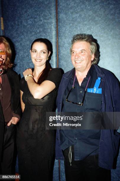 David Bailey and wife Catherine attending the Elite Model Look of the Year competition, Connaught Rooms, London, 23rd July 1997.