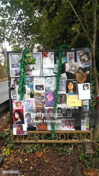 Marc Bolan Rock Shrine. Marc Bolan's Rock Shrine is the memorial to musician Marc Bolan, 4th November 2016.