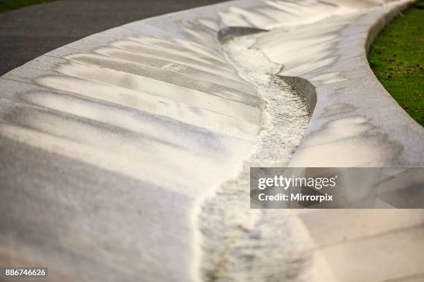 The Diana Princess of Wales Memorial Fountain in Hyde Park, Central London.The Diana Princess of Wales Memorial Fountain in Hyde Park, Central...