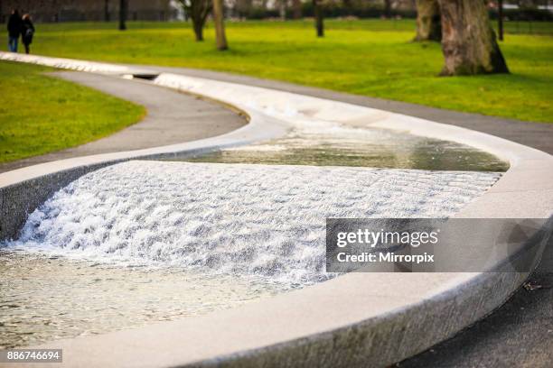 The Diana Princess of Wales Memorial Fountain in Hyde Park, Central London.The Diana Princess of Wales Memorial Fountain in Hyde Park, Central...