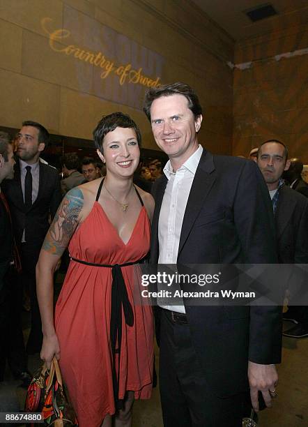 Screenwriter Diablo Cody and Peter Rice attends Absolut Vodka�s " Days Of Summer" Premiere After Party at the Egyptian Theatre on June 24, 2009 in...