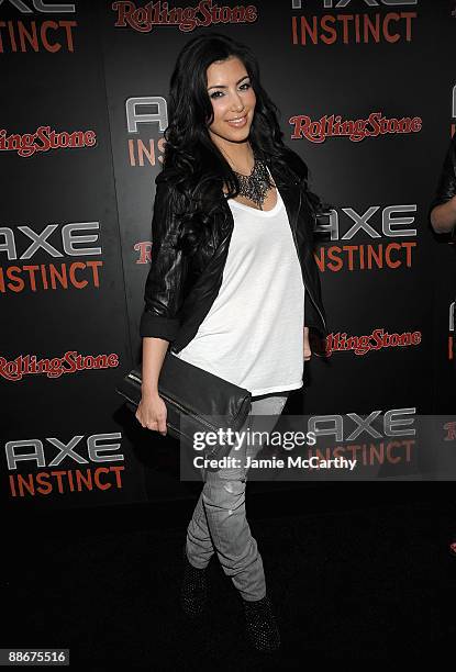 Kim Kardashian attends the AXE Instinct launch party at the Hard Rock Live on June 24, 2009 in New York City.