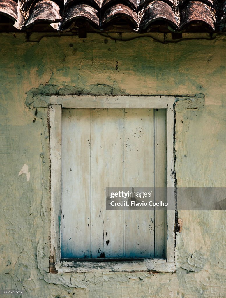 Old wooden window