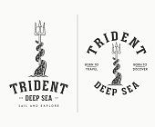 Trident deep sea illustration