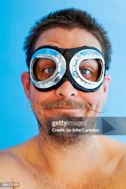 captain goofball - aviator glasses stock-fotos und bilder