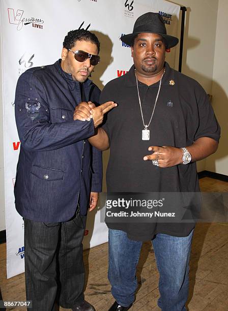 Al B. Sure and Eric B. Attend VIBE's VSessions LIVE! salute to Black Music Month at Joe's Pub on June 24, 2009 in New York City.