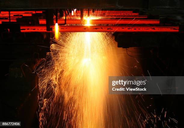 industrial mill - steelmaking stock pictures, royalty-free photos & images