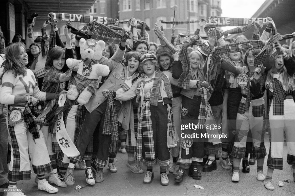 Bay City Rollers fans at Hammersmith