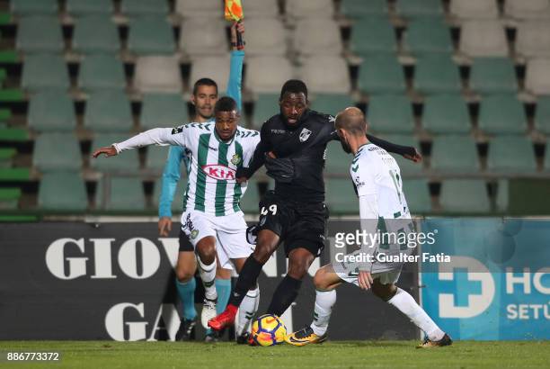 Vitoria Guimaraes forward Junior Tallo from Ivory Coast in action during the Primeira Liga match between Vitoria Setubal and Vitoria de Guimaraes at...