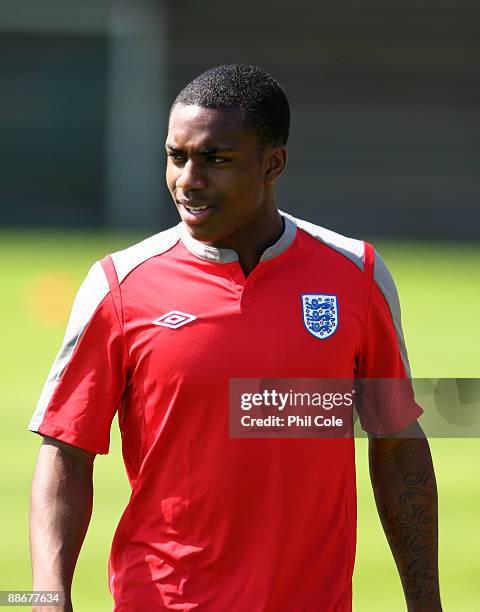 Daniel Rose of England during a training session at the Ovrevi, on June 25, 2009 in Tvaaker, Sweden