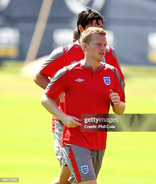 Andrew Driver of England during a training session at the Ovrevi, on June 25, 2009 in Tvaaker, Sweden