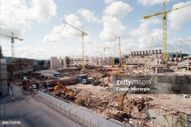 Millennium Stadium under construction, 10th July 1998.