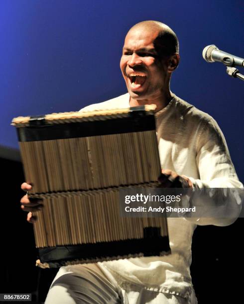 Davy Sicard performs on stage at Institut Francais on June 21, 2009 in London, England.