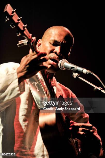 Davy Sicard performs on stage at Institut Francais on June 21, 2009 in London, England.