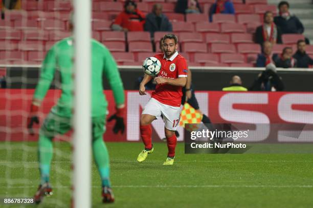 Benficas forward Andrija Zivkovic from Serbia during the match between SL Benfica v FC Basel UEFA Champions League playoff match at Luz Stadium on...