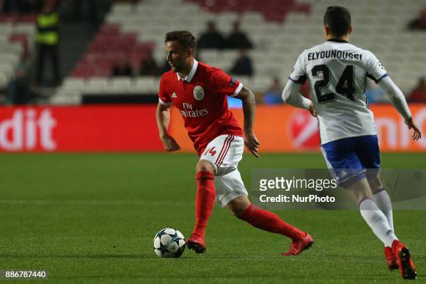 Benficas forward Haris Seferovic from Switzerland during the match between SL Benfica v FC Basel UEFA Champions League playoff match at Luz Stadium...