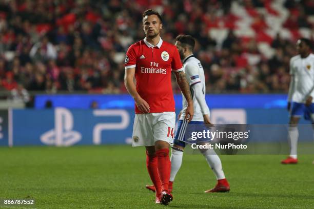 Benficas forward Haris Seferovic from Switzerland during the match between SL Benfica v FC Basel UEFA Champions League playoff match at Luz Stadium...