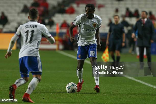 Fc Basel forward Dimitri Oberlin from Switzerland during the match between SL Benfica v FC Basel UEFA Champions League playoff match at Luz Stadium...