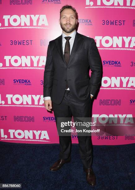 Actor Jai Courtney attends the Los Angeles Premiere Of "I, Tonya" at the Egyptian Theatre on December 5, 2017 in Hollywood, California.