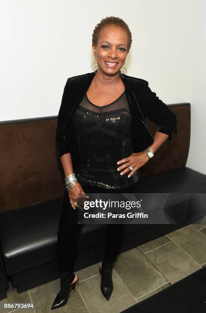 Actress Vanessa Bell Calloway seen backstage at 2017 Black Women Film Network Holiday Party at Revel on December 5, 2017 in Atlanta, Georgia.