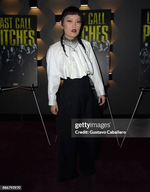 Cast Of Pitch Perfect 3, Hana Mae Lee Attend GrammyU Screening And Q+A Moderated By On-Air Personality Gigi Diaz In Miami at The Landmark at Merrick...