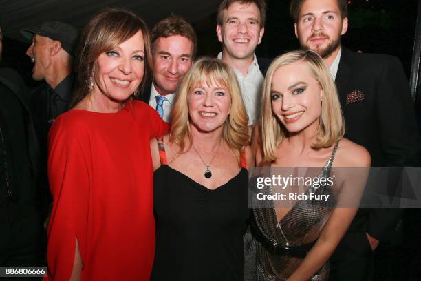 Allison Janney, Steven Rogers, Tonya Harding, Bryan Unkeless, Margot Robbie and Ricky Russert attend the after party for the premiere of Neon and 30...