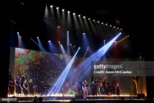 Guy Sebastian performs during the 7th AACTA Awards Presented by Foxtel | Ceremony at The Star on December 6, 2017 in Sydney, Australia.