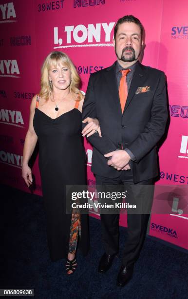 Tonya Harding and Joseph Jens Price attend NEON and 30WEST Present the Los Angeles Premiere of "I, Tonya" Supported By Svedka on December 5, 2017 in...