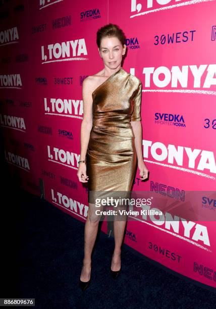 Julianne Nicholson attends NEON and 30WEST Present the Los Angeles Premiere of "I, Tonya" Supported By Svedka on December 5, 2017 in Los Angeles,...