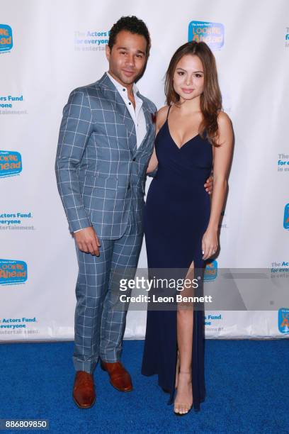 Actors Corbin Bleu and Sasha Clements attends The Actors Fund's 2017 Looking Ahead Awards Honoring The Youth Cast Of NBC's "This Is Us" at Taglyan...
