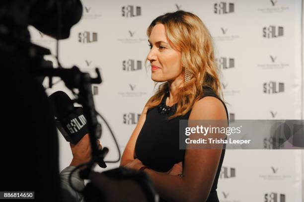 Actress Kate Winslet arrives at the SFFILM's 60th Anniversary Awards Night at Palace of Fine Arts Theatre on December 5, 2017 in San Francisco,...