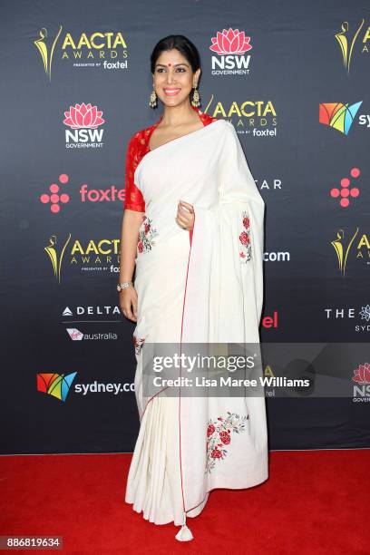 Sakshi Tanwa attends the 7th AACTA Awards Presented by Foxtel | Ceremony at The Star on December 6, 2017 in Sydney, Australia.