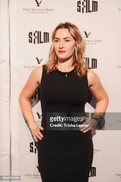 Actress Kate Winslet attends the SFFILM's 60th Anniversary Awards Night at Palace of Fine Arts Theatre on December 5, 2017 in San Francisco,...