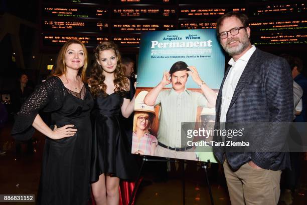 Writer/Director Colette Burson, actress Kira McLean and actor Rainn Wilson attend Magnolia Pictures' Los Angeles premiere of 'Permanent' at ArcLight...