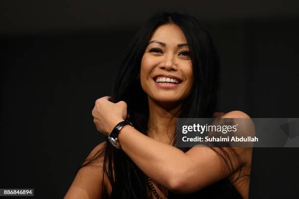 Indonesian-born recording artist, Anggun, one of the three judges from Asia's Got Talent Season 2, attends a dialogue session at the ArtScience...