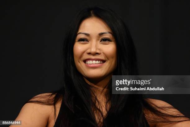 Indonesian-born recording artist, Anggun, one of the three judges from Asia's Got Talent Season 2, attends a dialogue session at the ArtScience...