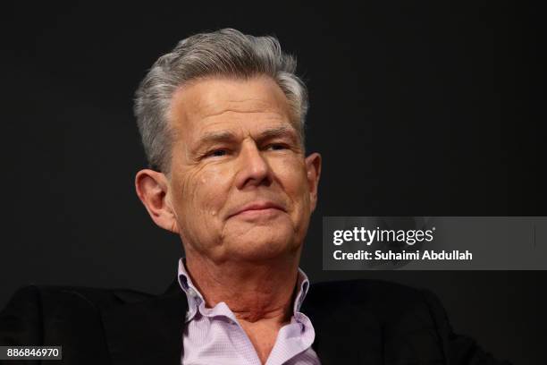 Producer, David Foster, one of the three judges from Asia's Got Talent Season 2, attends a dialogue session at the ArtScience Museum on December 6,...