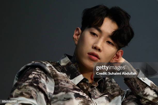 Korean-American hip-hop artist, Jay Park, one of the three judges from Asia's Got Talent Season 2, attends a dialogue session at the ArtScience...