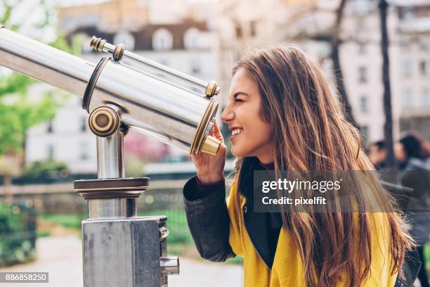 observation - looking through telescope stock pictures, royalty-free photos & images