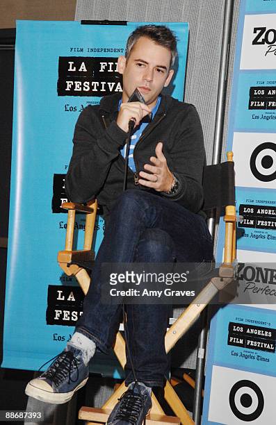 Director Zach Helm attends the 2009 LAFF Coffee Talks: Directors, Actors, Composers and Writers Panel at the W Hotel on June 21, 2009 in Los Angeles,...