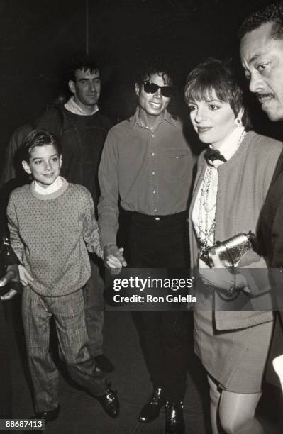 Michael Jackson, Jimmy Safechuck and Liza Minnelli