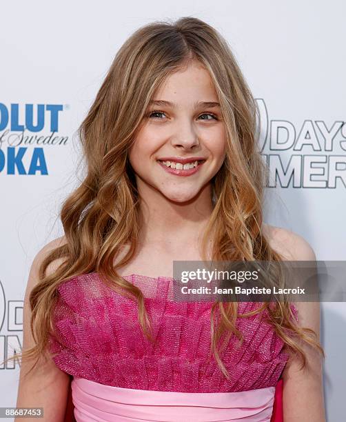 Chloe Moretz arrives at the Los Angeles premiere of " Days Of Summer" at the Egyptian Theatre on June 24, 2009 in Hollywood, California.